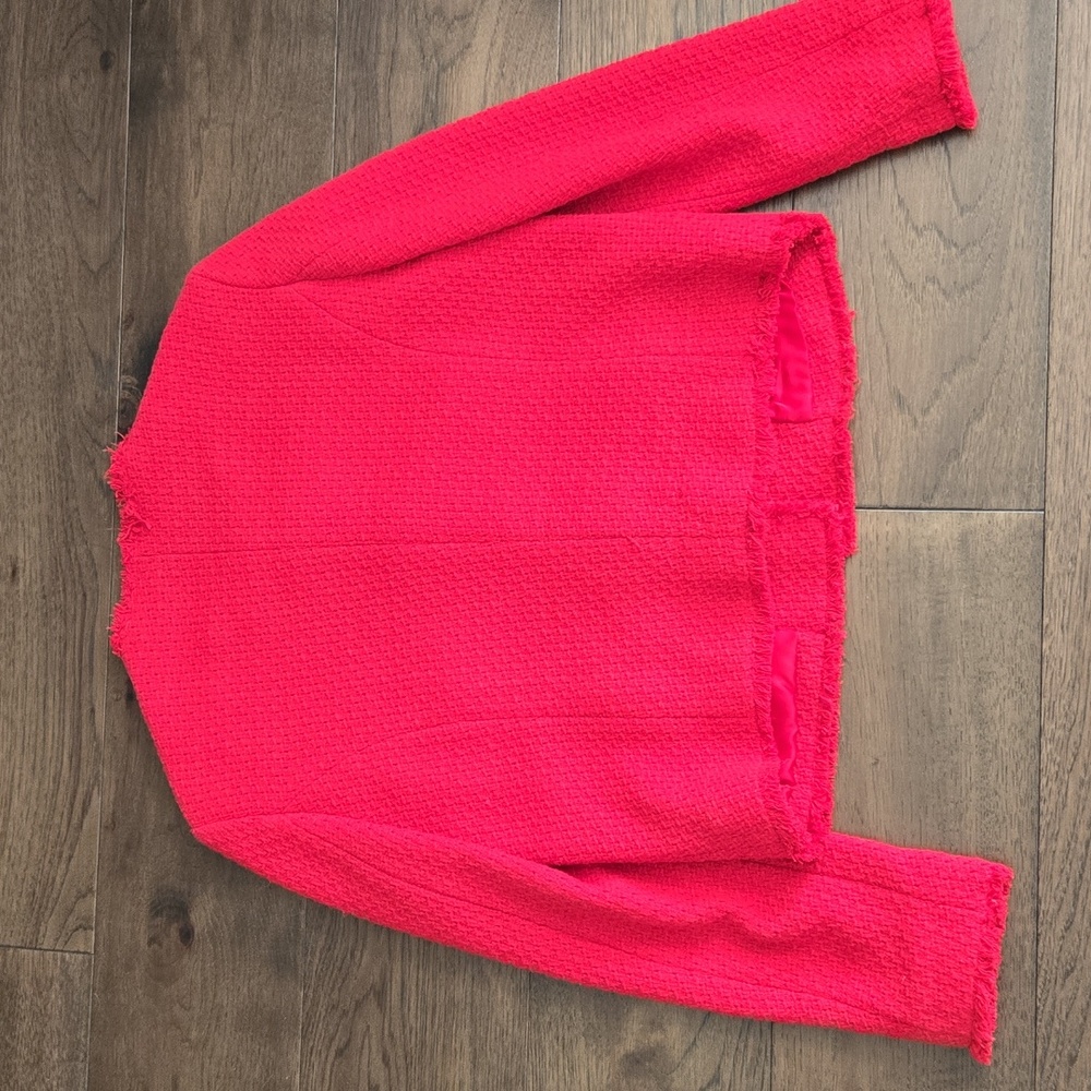 Mango Red Tweed Jacket - Picture 6 of 9